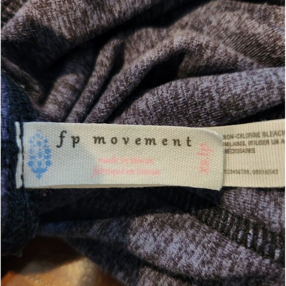 Free People Movement Women's XS Heathered Blue Infinity Leggings Cutouts - Picture 9 of 9